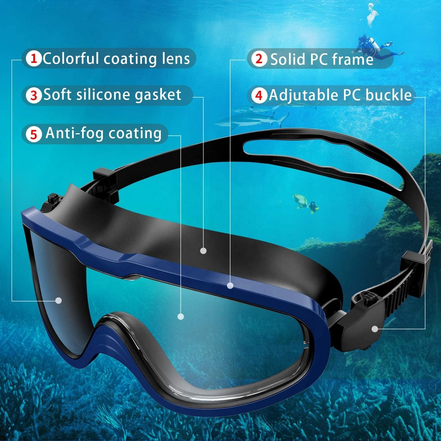 Songxin Sport Adult Swimming Goggle Anti Fog Goggles