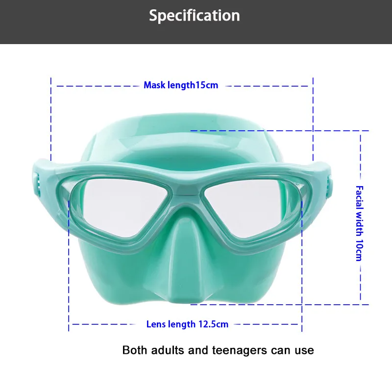 Professional Snorkel Mask Low Volume Swim Diving Mask