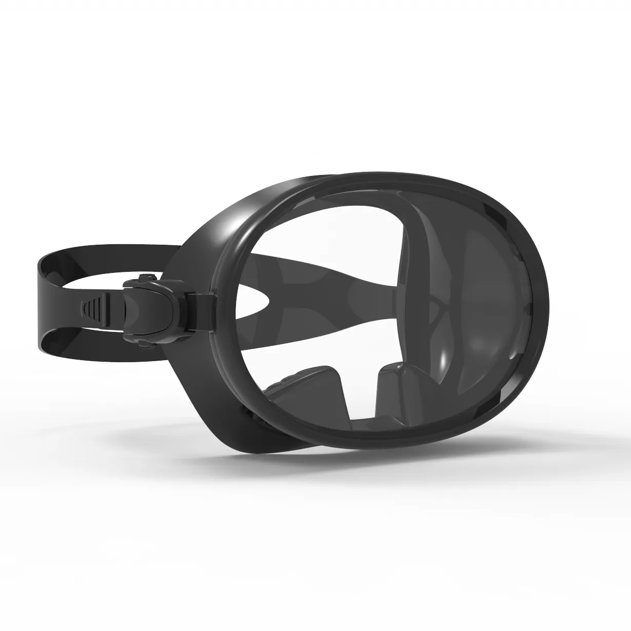New Single Lens Round Snorkel Mask Frameless Mascara De Buceo Wide View Silicone Oval Diving Mask For Freediving Swimming