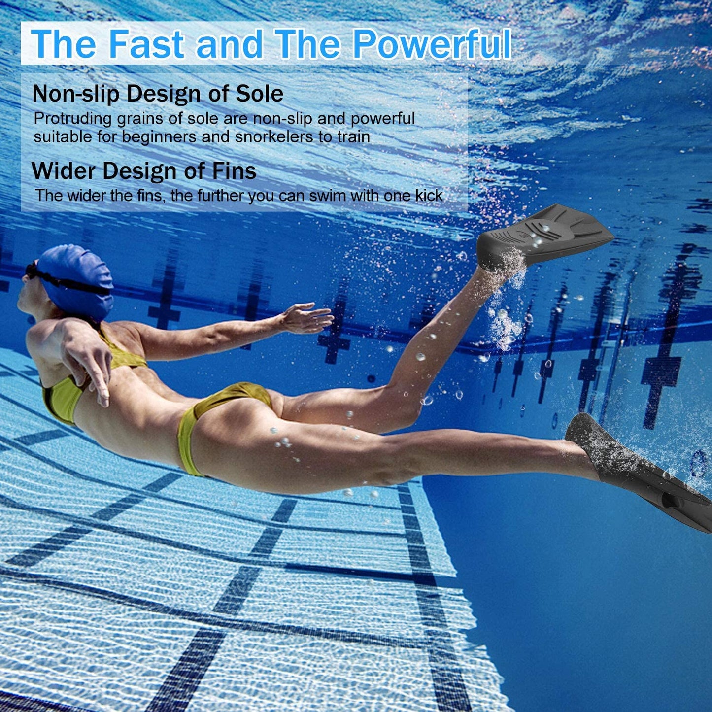 Adult Child Soft Silicone Freediving Flippers Custom Fins for Swimming