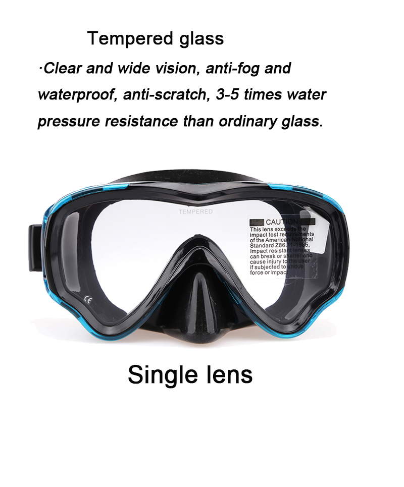 Kids Size Snorkel Mask Silicone Face Diving Mask for Swimming Diving