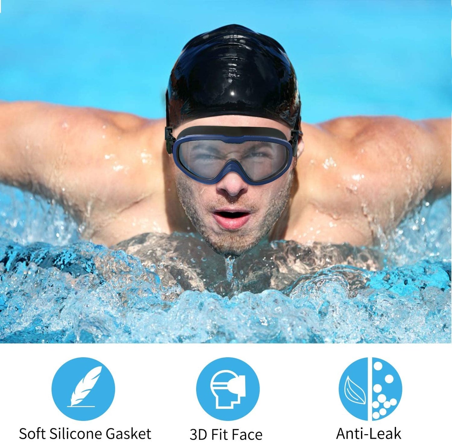 Songxin Sport Adult Swimming Goggle Anti Fog Goggles