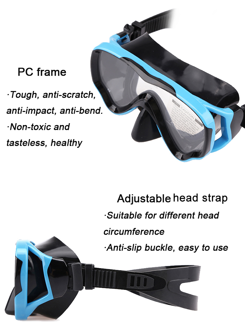 Kids Size Snorkel Mask Silicone Face Diving Mask for Swimming Diving