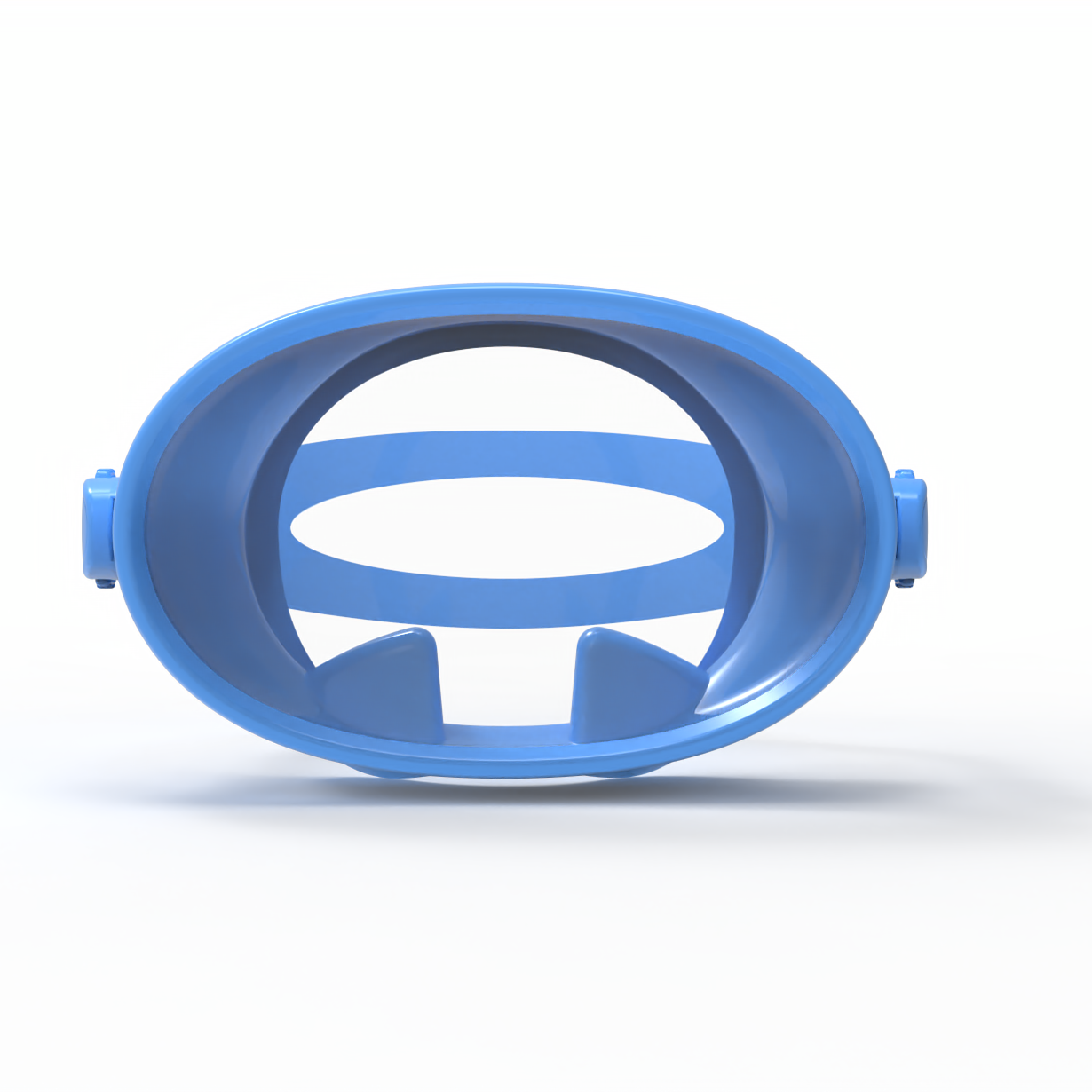 New Single Lens Round Snorkel Mask Frameless Mascara De Buceo Wide View Silicone Oval Diving Mask For Freediving Swimming
