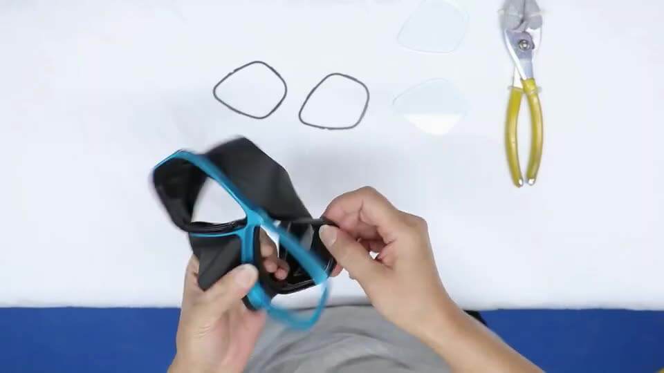 Biggest diving equipment Factory metal frame diving mask snorkel mask with high class packing box