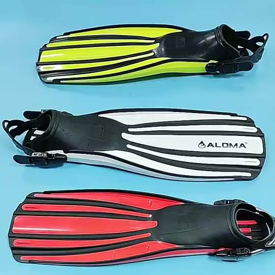 Snorkel Fins Adjustable Diving Fins Open Heel Swimming Fins