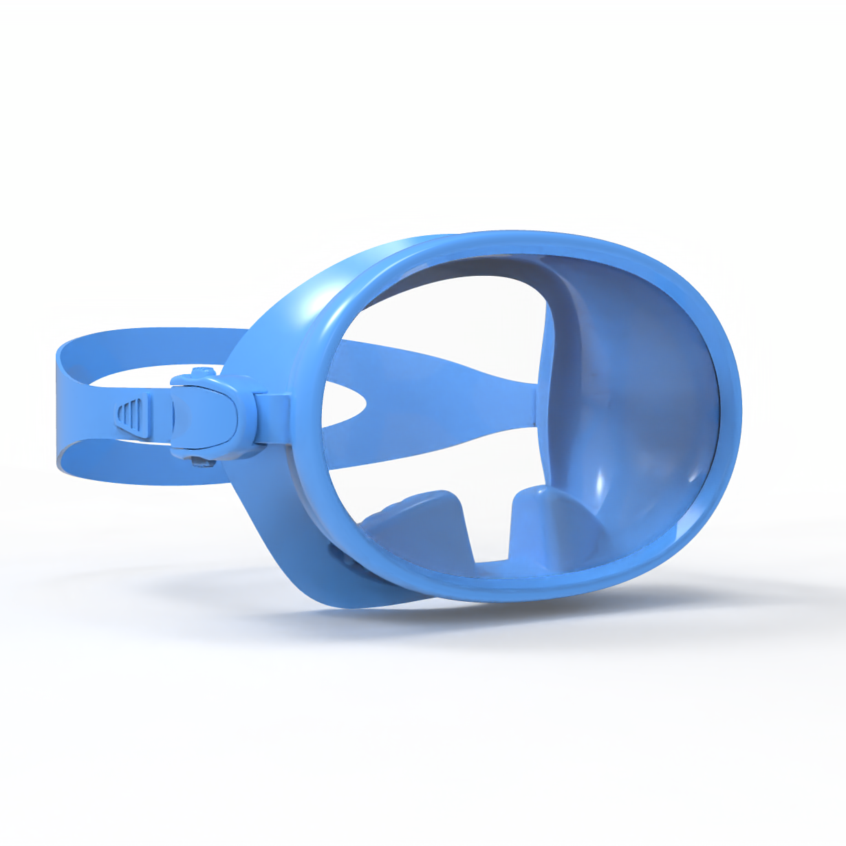 New Single Lens Round Snorkel Mask Frameless Mascara De Buceo Wide View Silicone Oval Diving Mask For Freediving Swimming