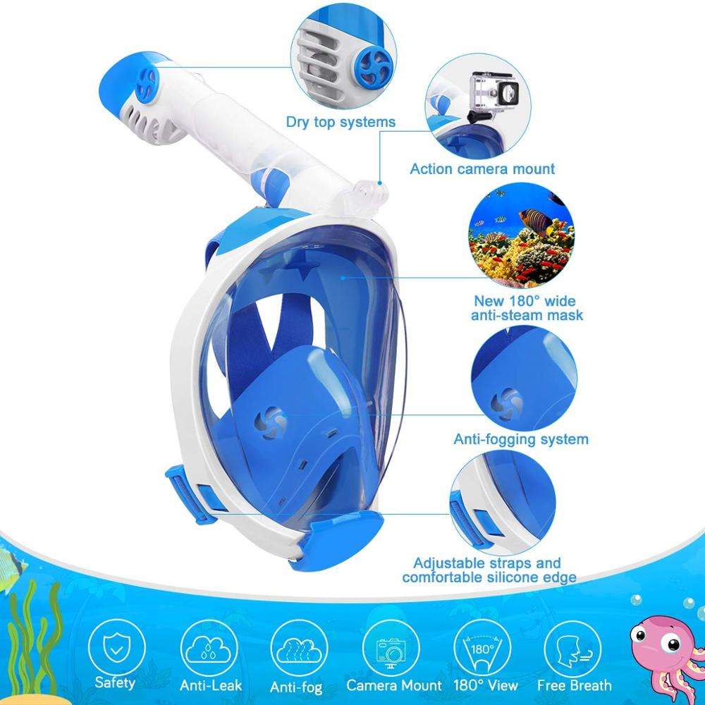 Kids Snorkel Set Diving Equipment For Sale Full Face Snorkel Mask