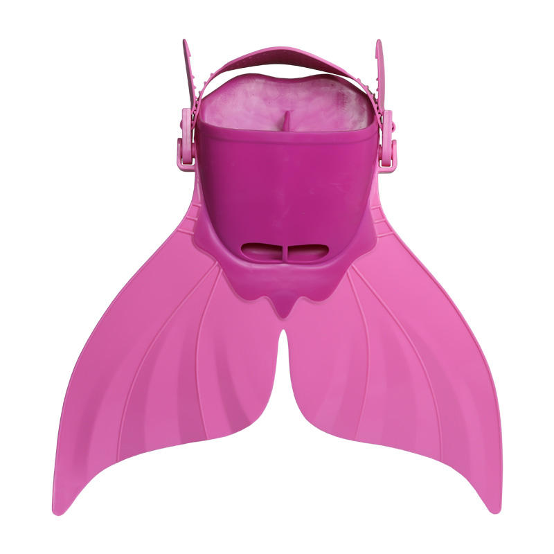 High Quality safety adjustable mermaid flippers diving monofin swim fins for kids child