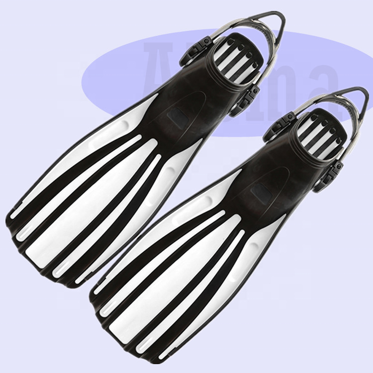 Snorkel Fins Adjustable Diving Fins Open Heel Swimming Fins