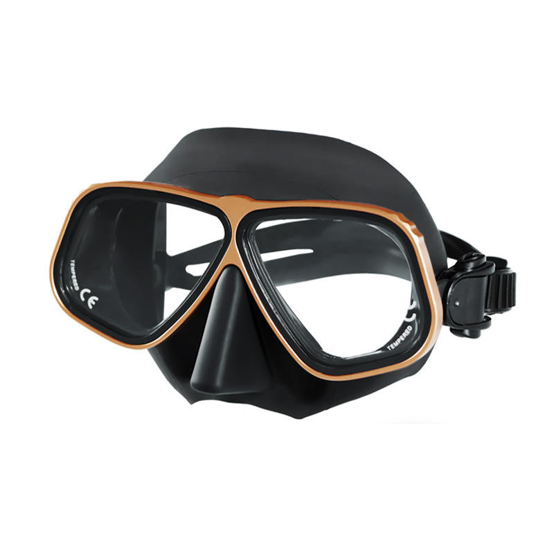 Biggest diving equipment Factory metal frame diving mask snorkel mask with high class packing box