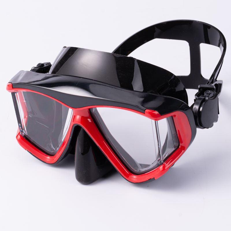 New Design Wide View Underwater 3 Side Lens PC Lens Liquid Silicone Frame Anti fog Diving Mask