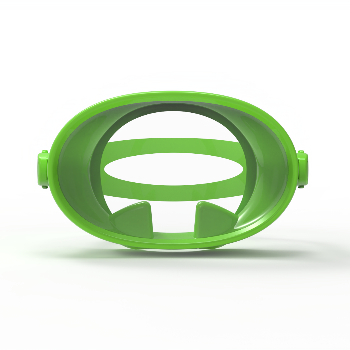 New Single Lens Round Snorkel Mask Frameless Mascara De Buceo Wide View Silicone Oval Diving Mask For Freediving Swimming
