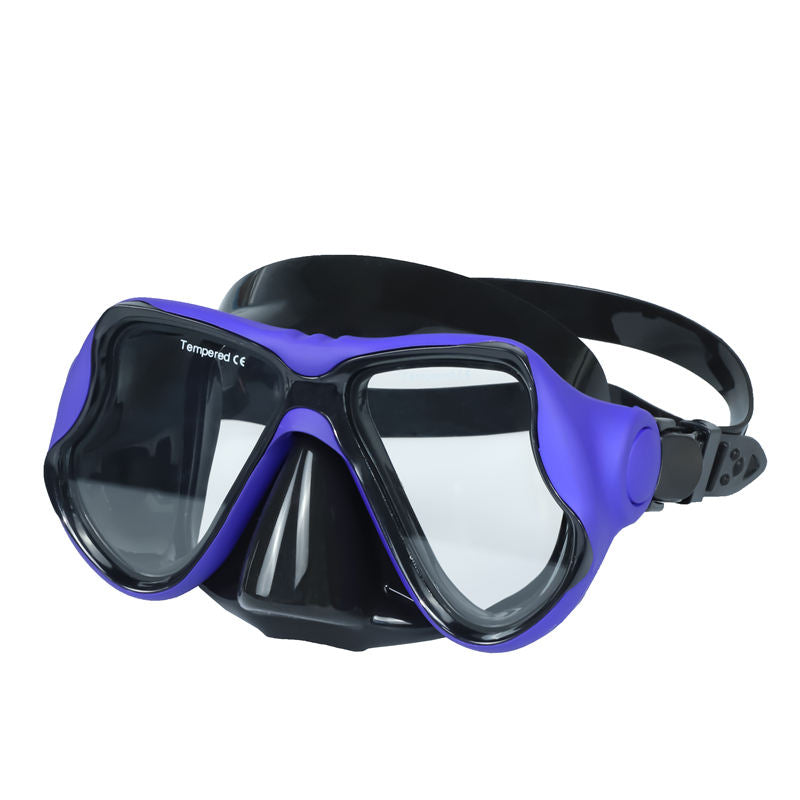 New Fashion Design Tempered Glass Lens Carbon Fiber Scuba Diving Mask for Snorkeling
