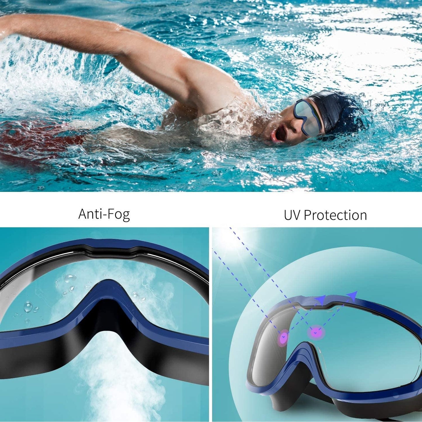 Songxin Sport Adult Swimming Goggle Anti Fog Goggles