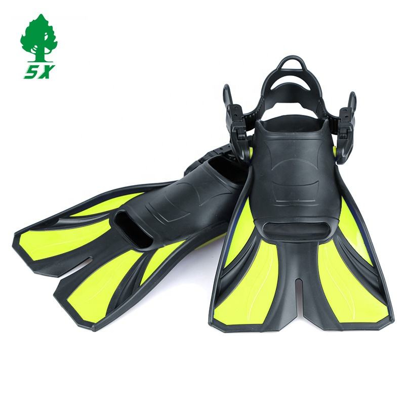 Songxin Adjustable Open Heel Flippers Travel Size Swimming Fins