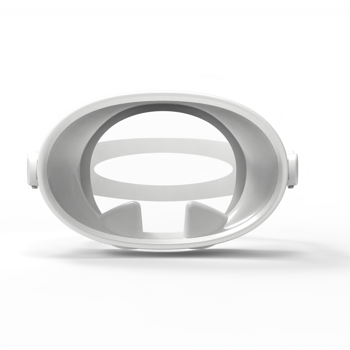 New Single Lens Round Snorkel Mask Frameless Mascara De Buceo Wide View Silicone Oval Diving Mask For Freediving Swimming