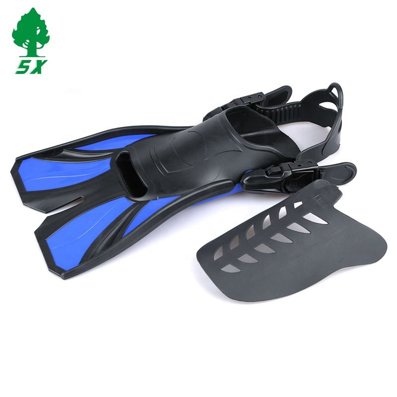 Songxin Adjustable Open Heel Flippers Travel Size Swimming Fins