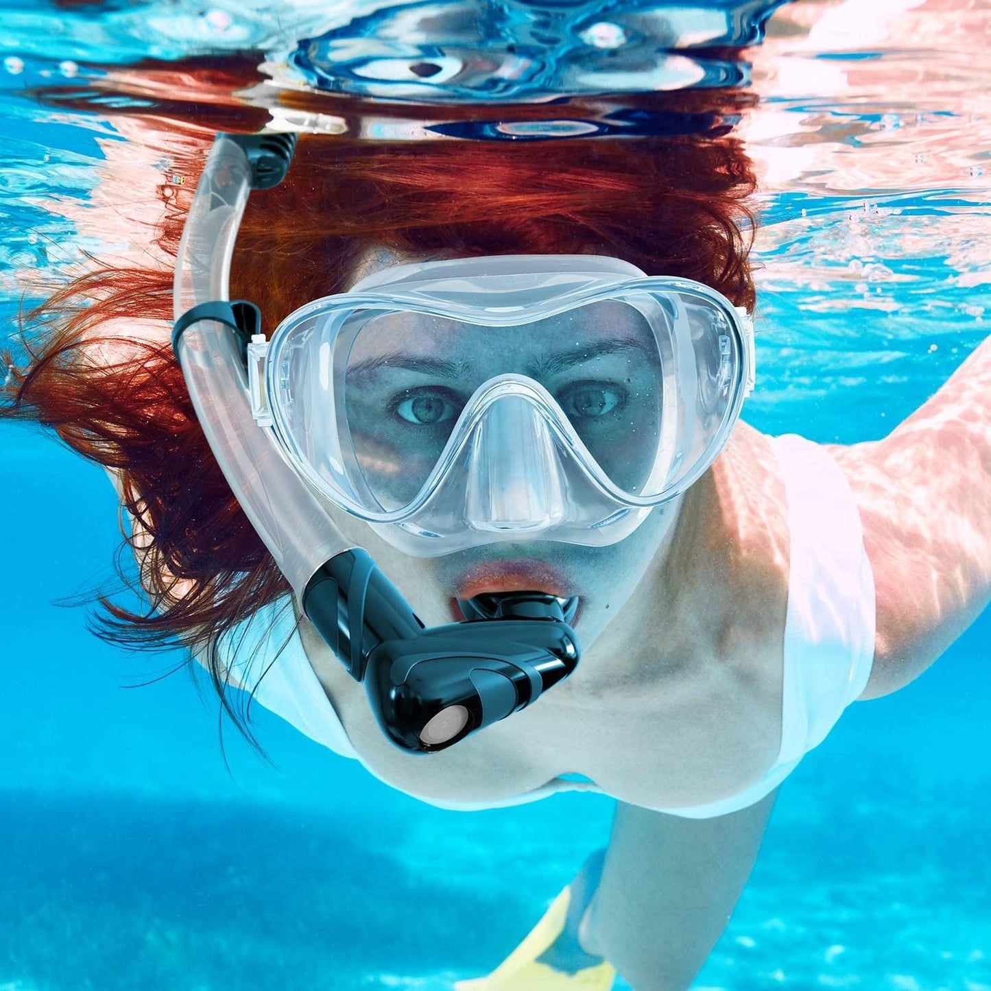 Professional Diving Mask And Snorkels Goggles Frameless Design Diving Mask Snorkel Tube Set