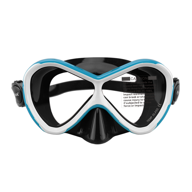 Professional Red Silicone Kid Size Snorkel Dive Mask