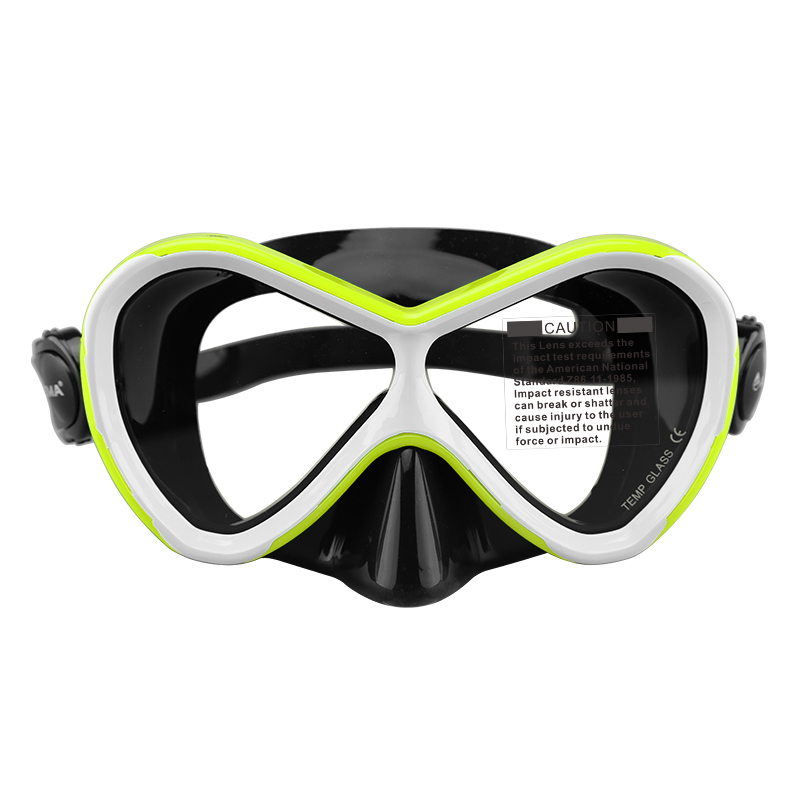 Professional Red Silicone Kid Size Snorkel Dive Mask