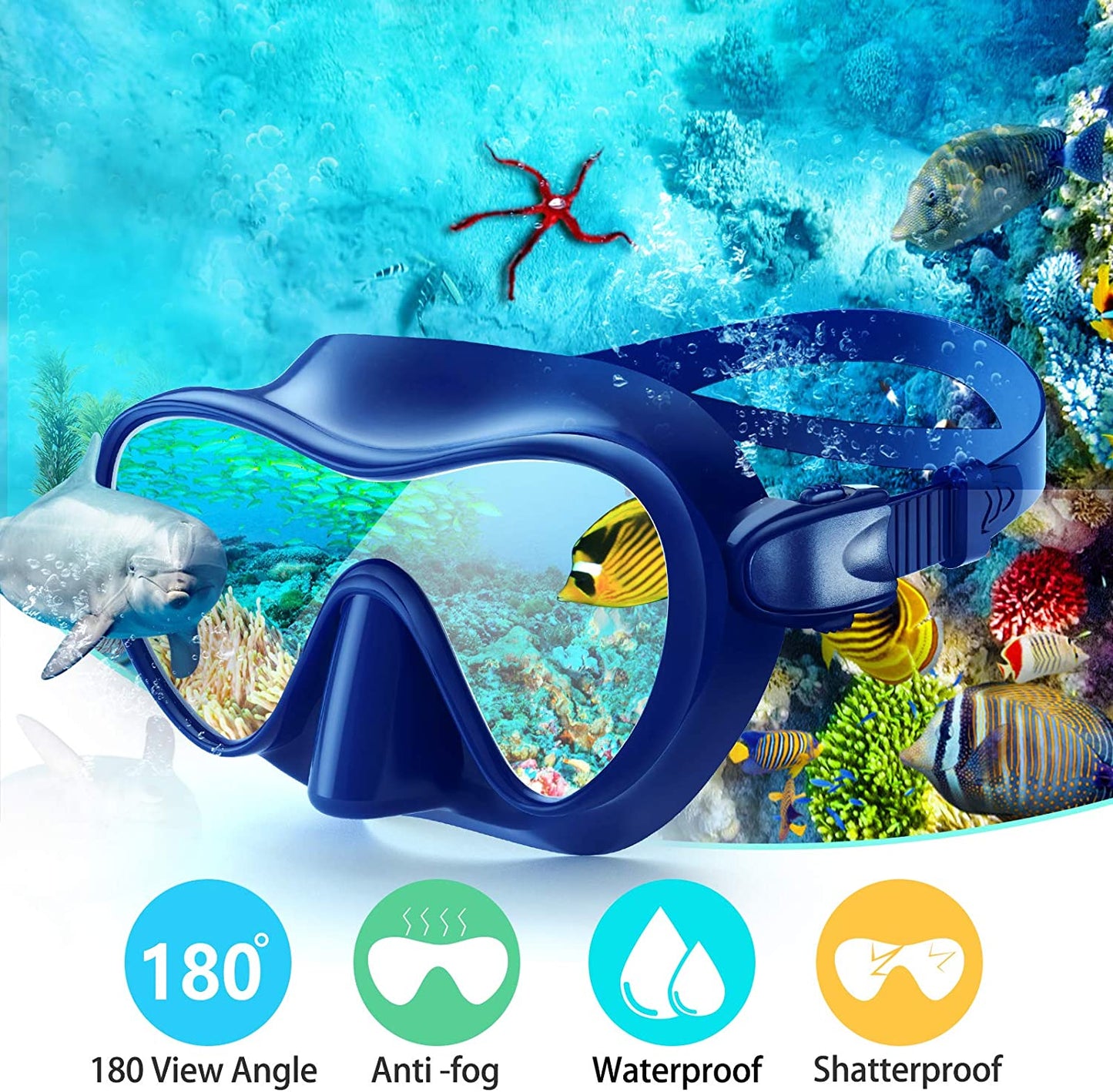 Adult Diving Customized Snorkeling Face Mask