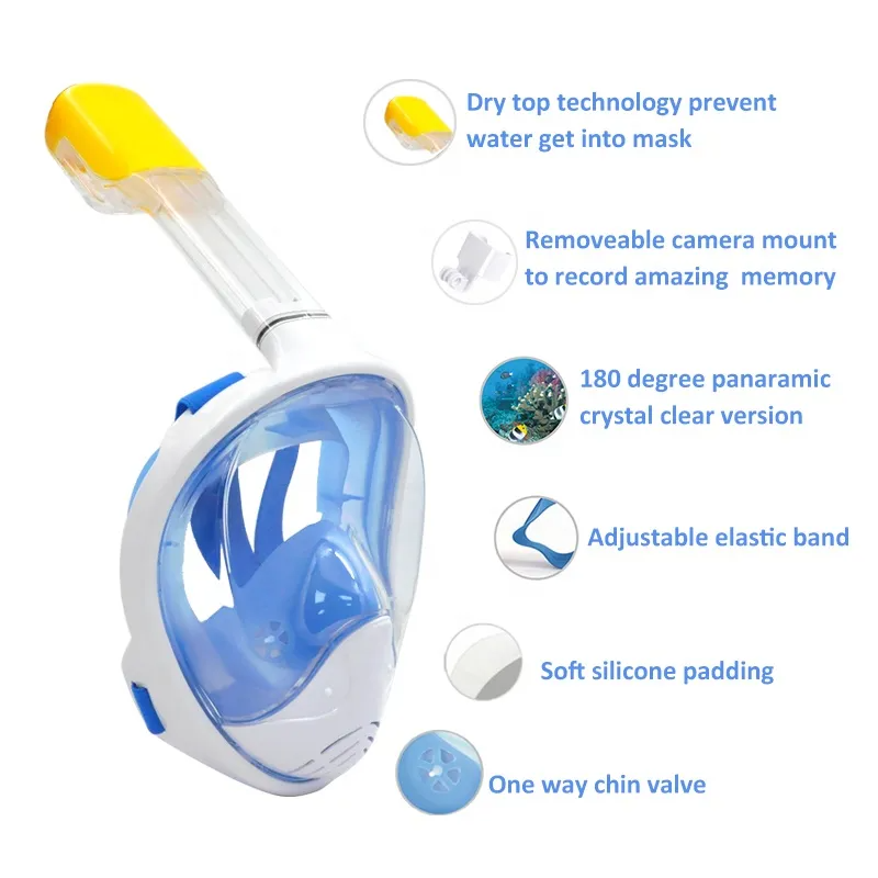 Hot Sale Diving Free Breath Full Mask Snorkel