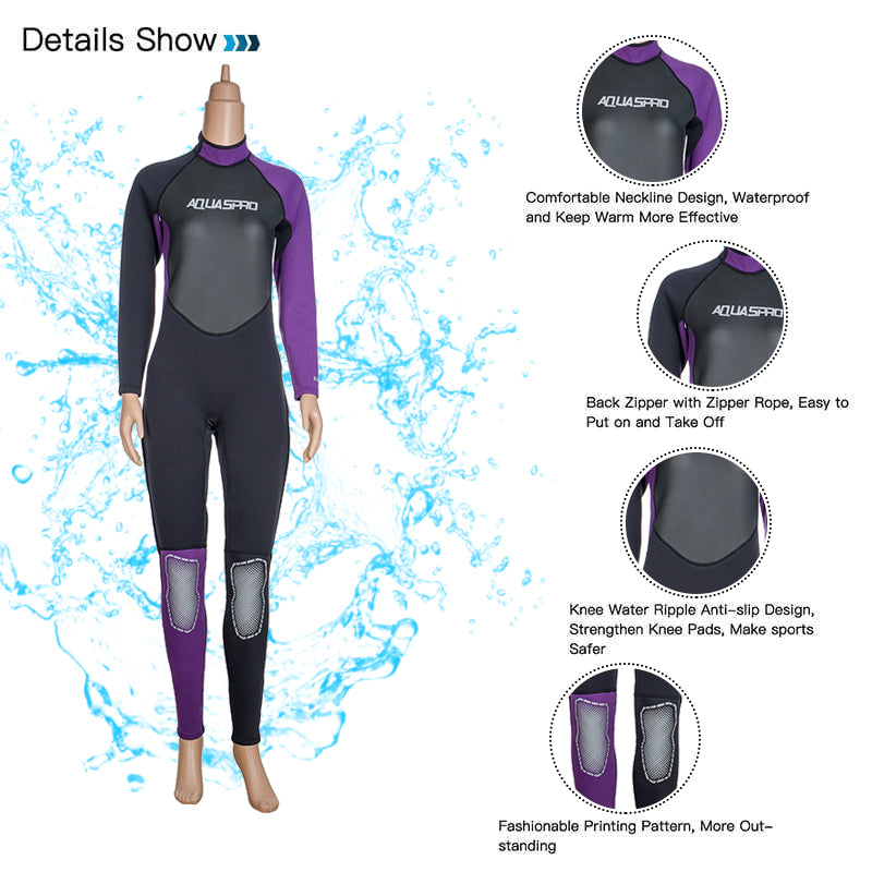 Surfing Neoprene Freediving Triathlon Diving suit 3mm Diving Wet suits