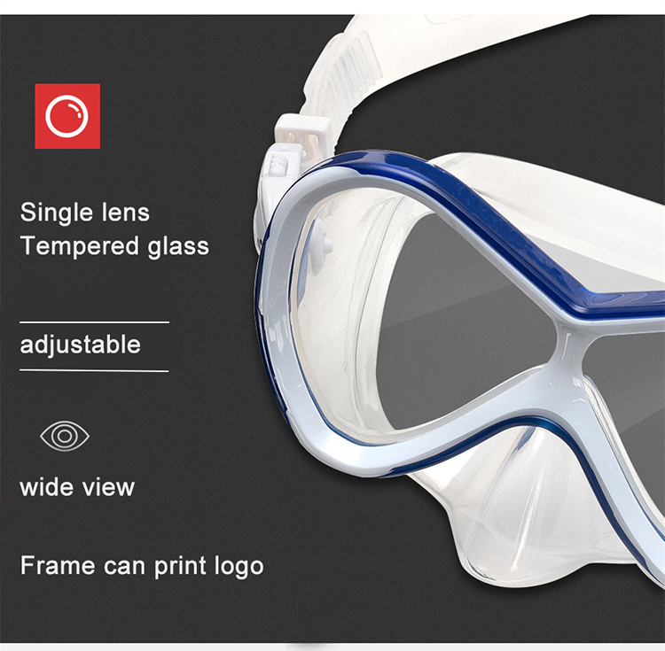 Professional Red Silicone Kid Size Snorkel Dive Mask