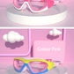 Fashion Design Kids Swimming Glasses Colorful Funny Silicone Waterproof Safe Swimming Goggles For Children