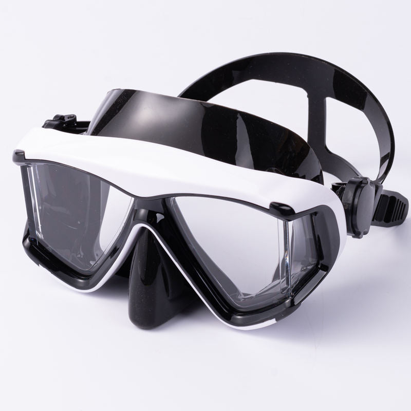New Design Wide View Underwater 3 Side Lens PC Lens Liquid Silicone Frame Anti fog Diving Mask