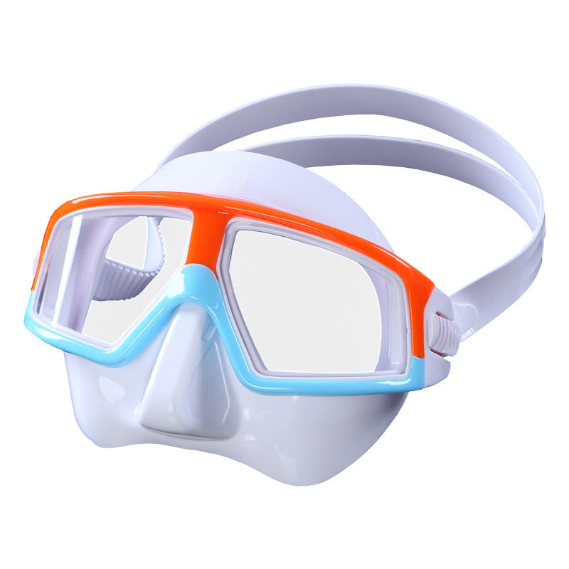 Best Selling Safe Dual Color Free Diving Tempered Glass Diving Mask for Diving Swimming