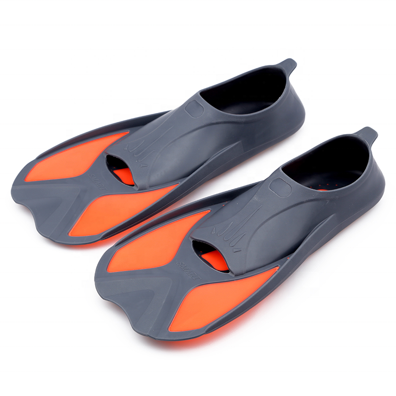 Swim Flippers Short Training Fins Rubber Swimming Dive Fins for kinds