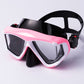 New Design Wide View Underwater 3 Side Lens PC Lens Liquid Silicone Frame Anti fog Diving Mask