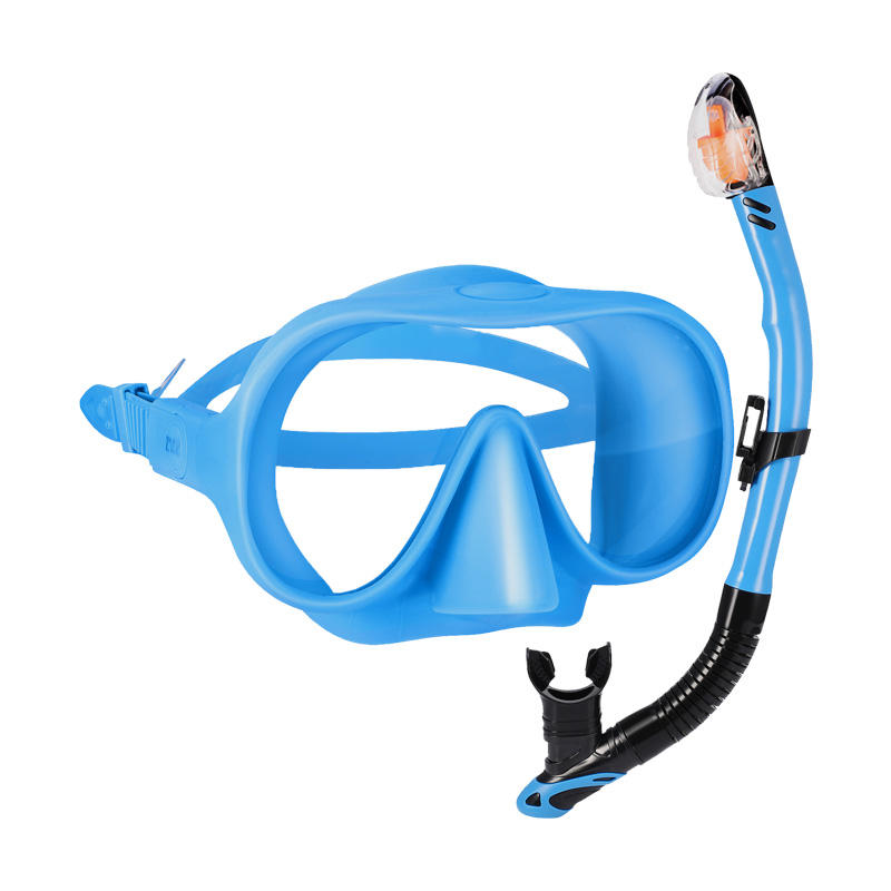 Best Selling Professional Tempered Glass Diving Mask Snorkels Set With Camera Mount