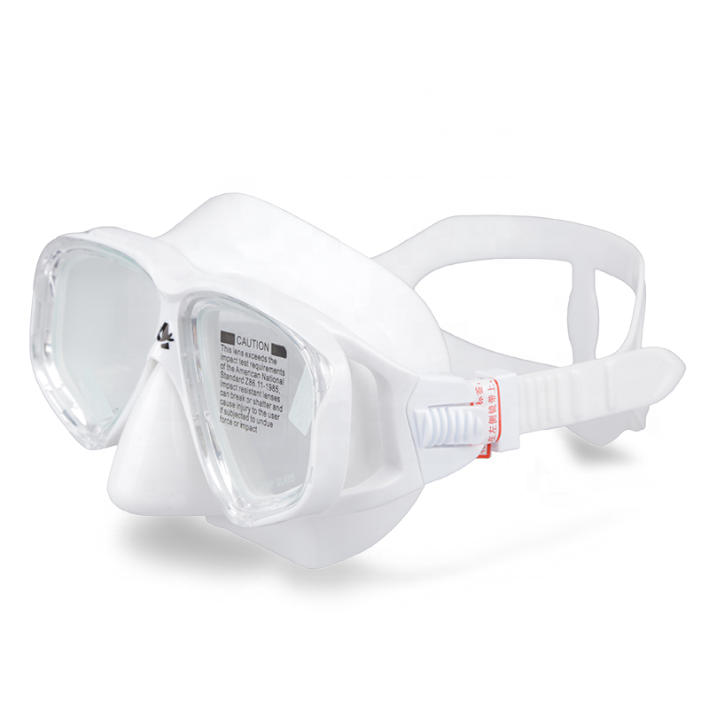 Cheap White Anti Leak Adult Size Snorkel Mask Diving Mask