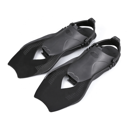 Custom soft Adjustable TPR Short Swim Fins For Kids