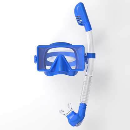 Freediving Equipment Frameless Design Silicone Strap Scuba Dive Masked Set