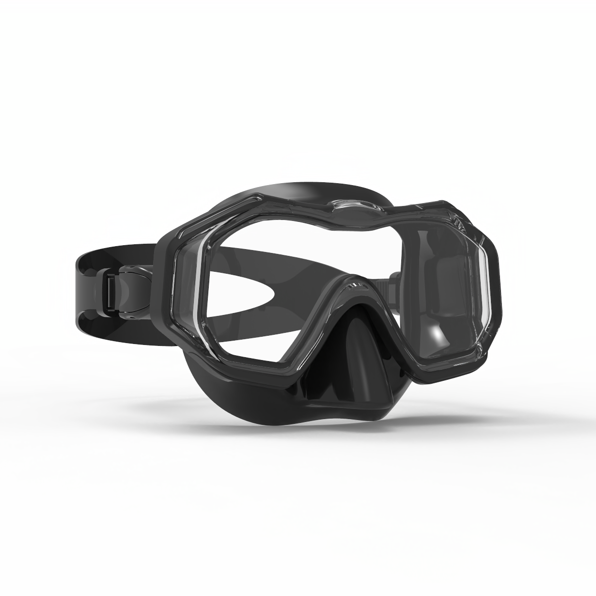 2023 new design cheapest diving mask low volume frameless design diving mask for adults