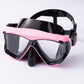 New Design Wide View Underwater 3 Side Lens PC Lens Liquid Silicone Frame Anti fog Diving Mask