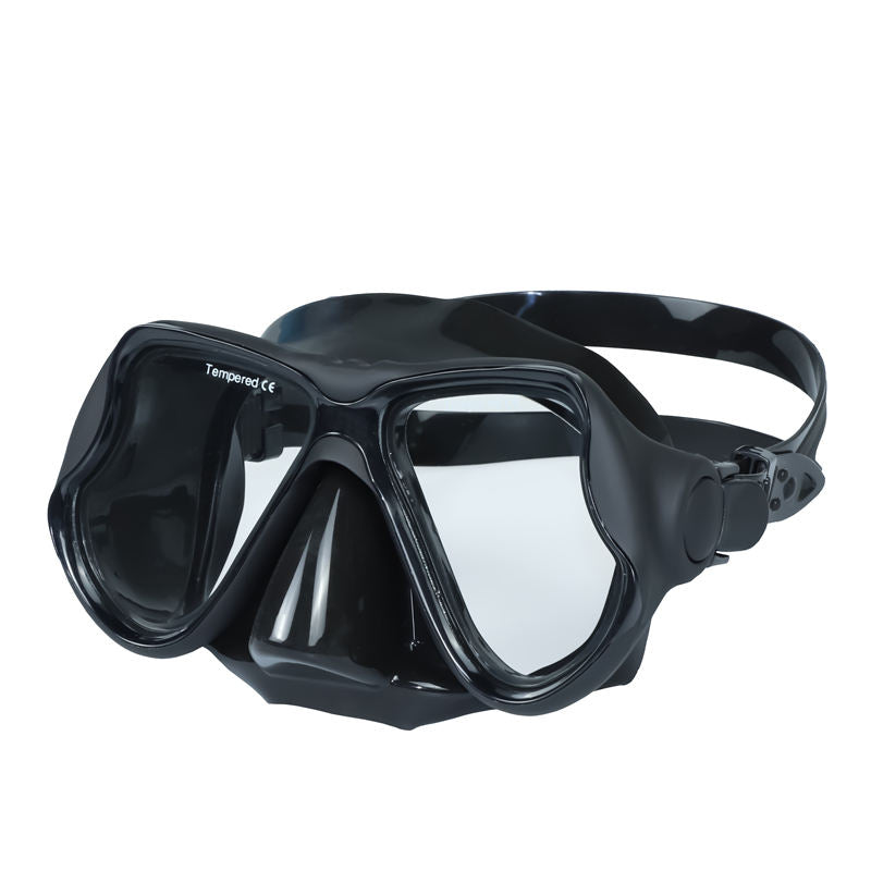 New Fashion Design Tempered Glass Lens Carbon Fiber Scuba Diving Mask for Snorkeling