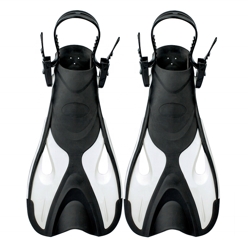 Adult Size TPR+PP Short Swimming Fins Snorkel Free Diving Fins