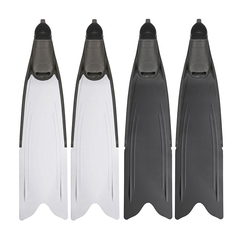 Professional long swimming diving fin foot pocket free diving spearfishing scuba diving equipment adult free diving fins
