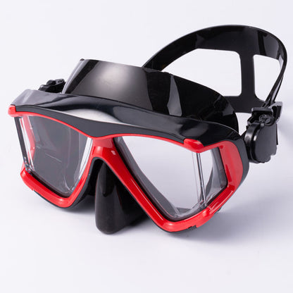 New Design Wide View Underwater 3 Side Lens PC Lens Liquid Silicone Frame Anti fog Diving Mask