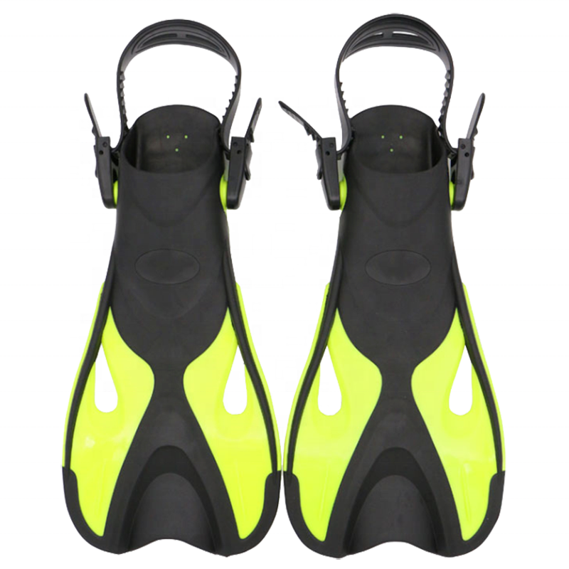 Adult Size TPR+PP Short Swimming Fins Snorkel Free Diving Fins