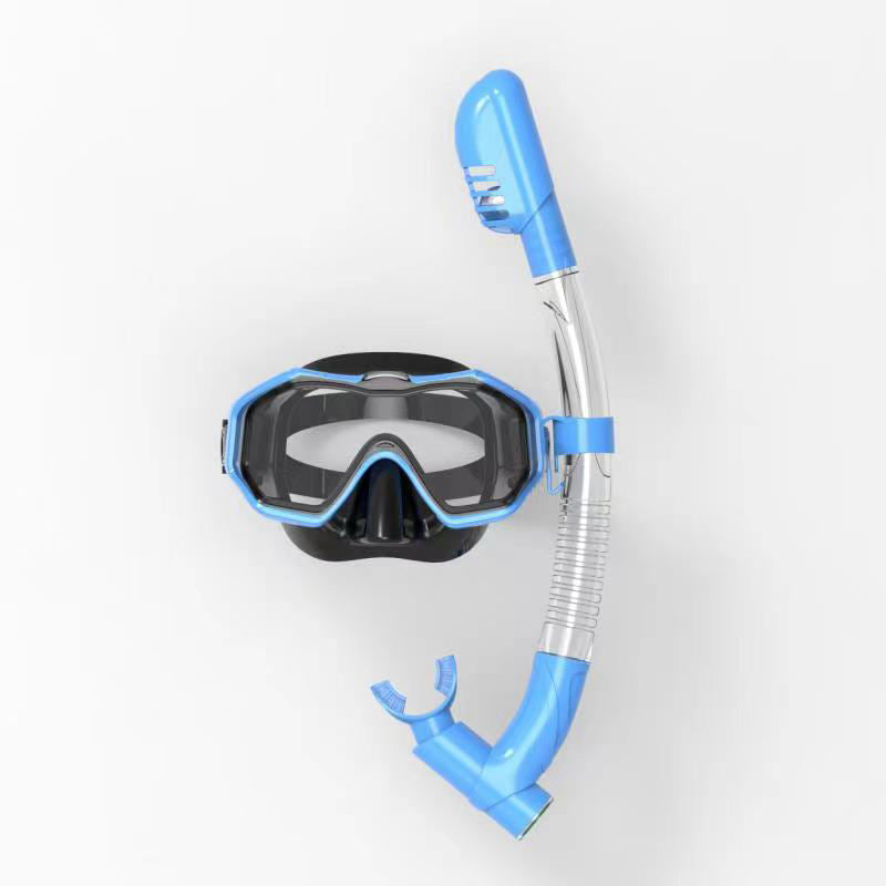 Cheap Adults Panoramic Wide View Snorkel Kit Tempered Glass Professional Snorkeling Gear Snorkel Set For Swimming And Diving