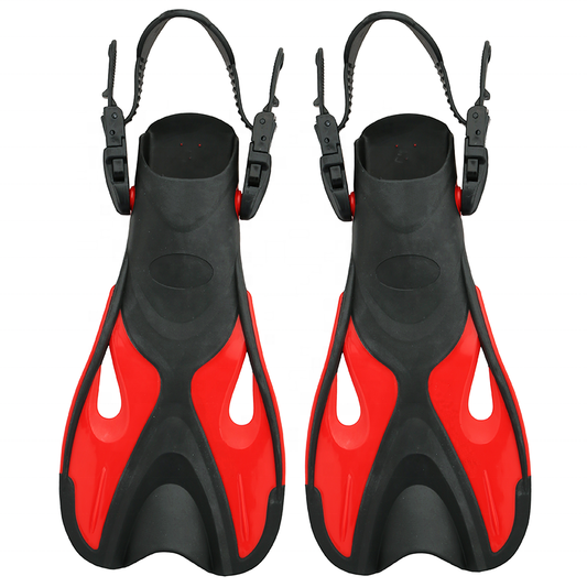 Adult Size TPR+PP Short Swimming Fins Snorkel Free Diving Fins