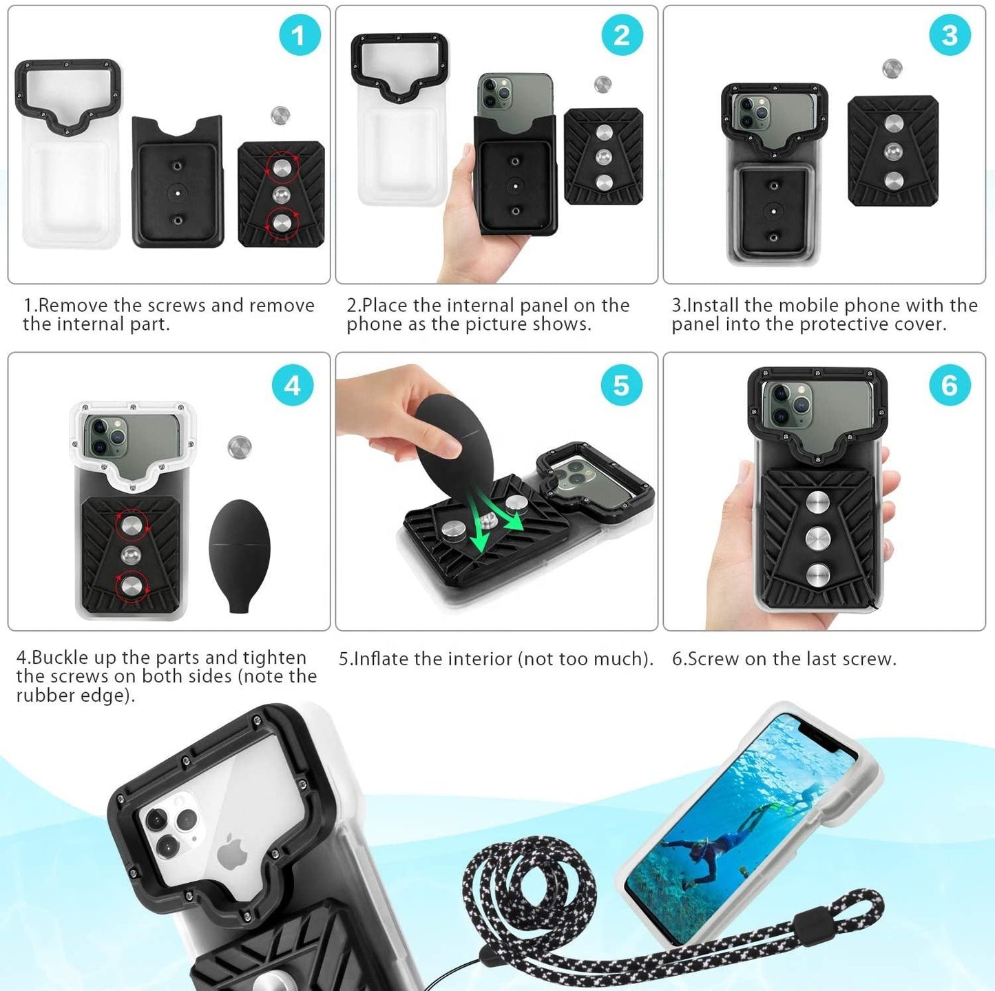 New Arrival Waterproof Mobile Phone Case Pouch Phone Waterproof Case For Cell Phone