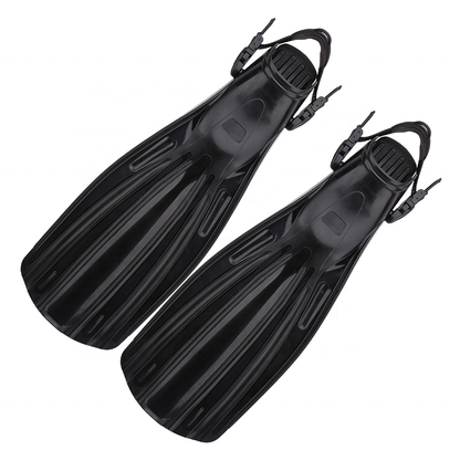Snorkel Fins Adjustable Diving Fins Open Heel Swimming Fins