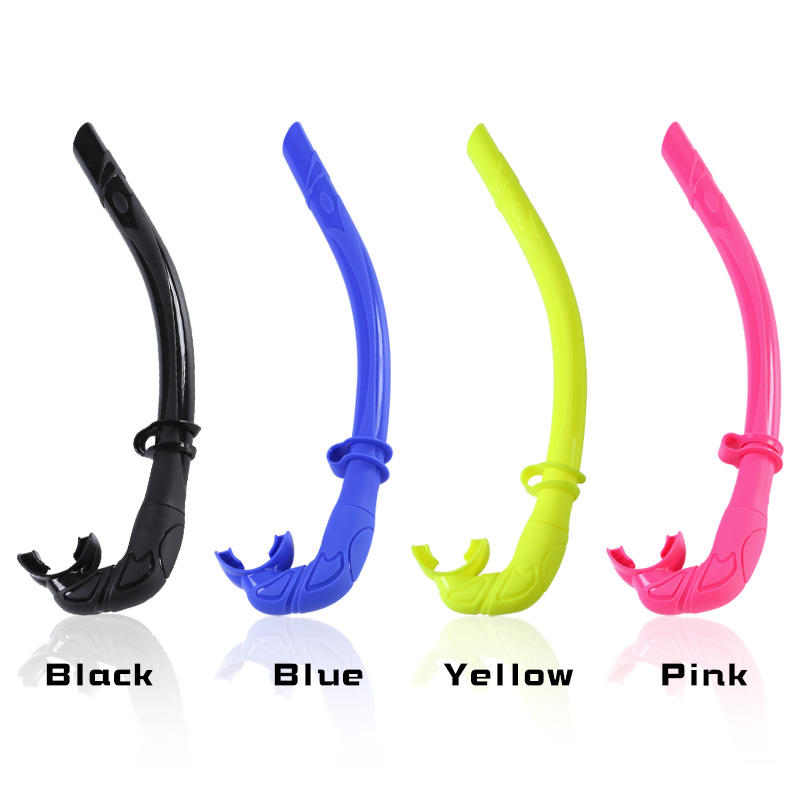 OEM Custom Logo Liquid Material 100% Silicone Snorkel Gear Snorkel Breathing Tube For Adult